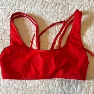 Red Women's Sports Bra